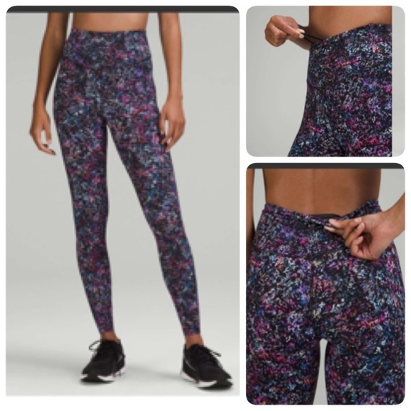 Lululemon Base Pace High-Rise Running Tight 25" Floral Spray Multi size 4 pants - Picture 8 of 15